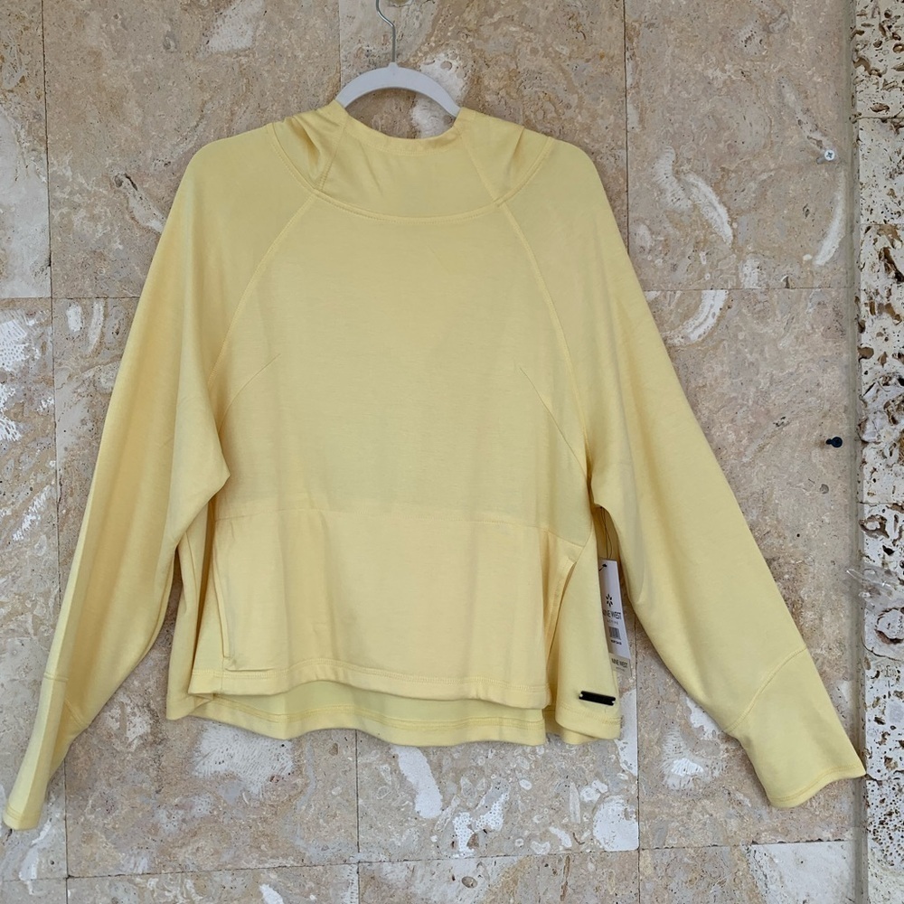 Nine West Active Yellow Women's Hoodie Long Sleeve Shirt
